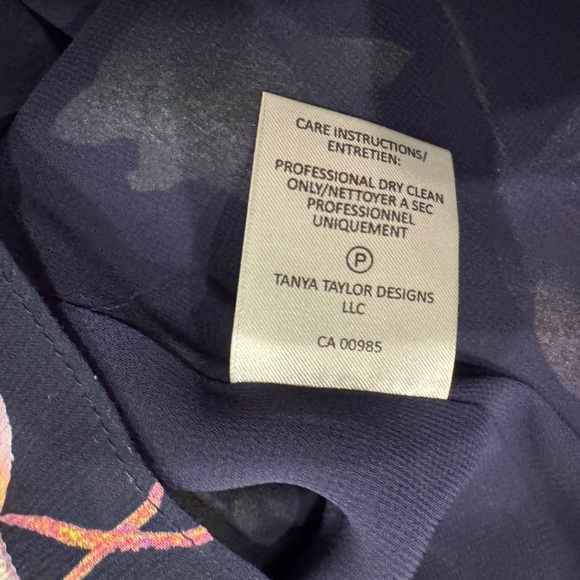 New Tanya Taylor Violet Garden-Print Off-The-Shoulder Silk Top, Size 0 - Picture 14 of 15